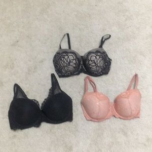 32 DDD Victoria Secret Lined Demi bras